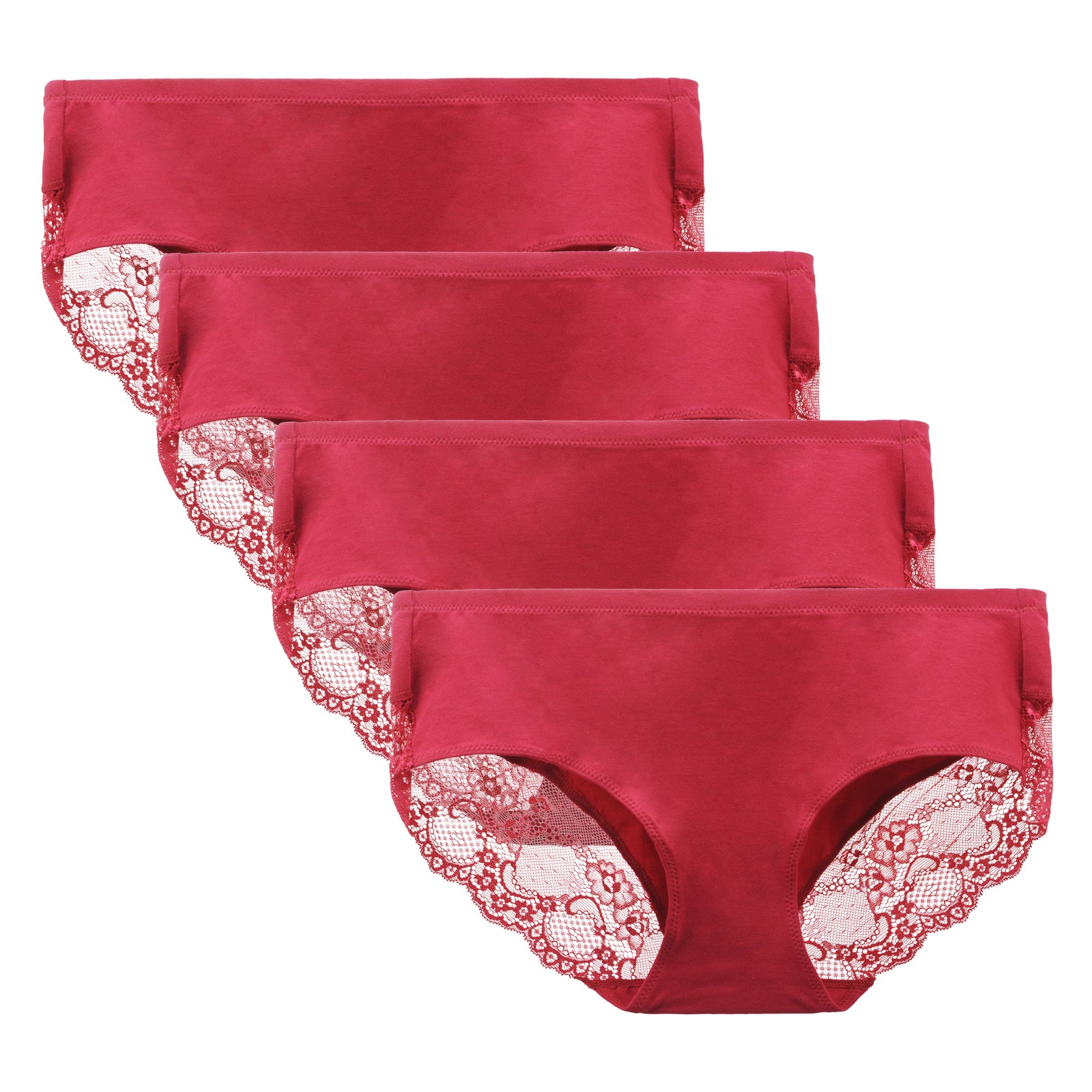 linqin Girls Underwear Wicking Bikini Underwear Mid Waist Breathable  Seamless Underwear Cherry Underwear for Women - ShopStyle Knickers