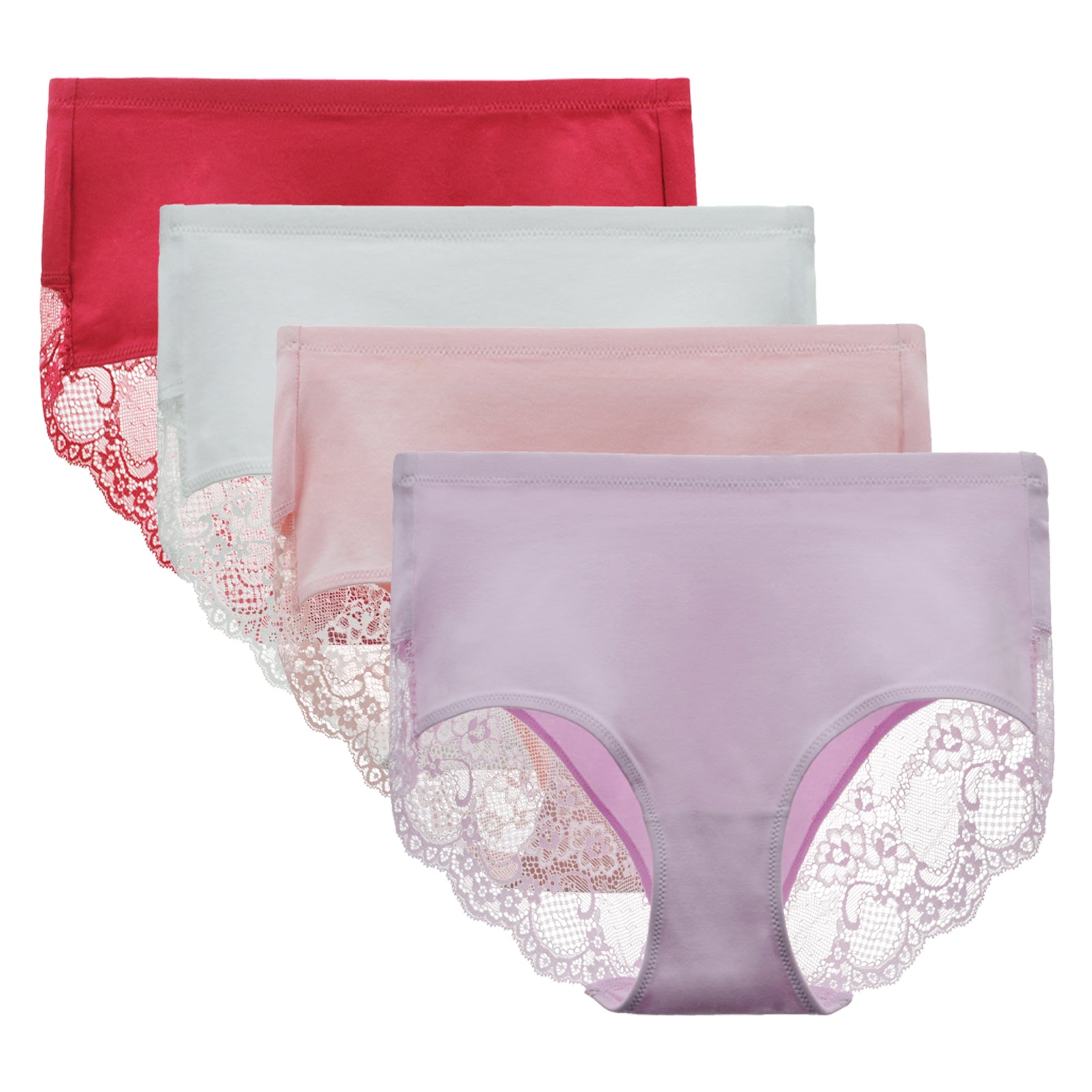 CULAYII High Waisted Women's Underwear Full Coverage Briefs Soft