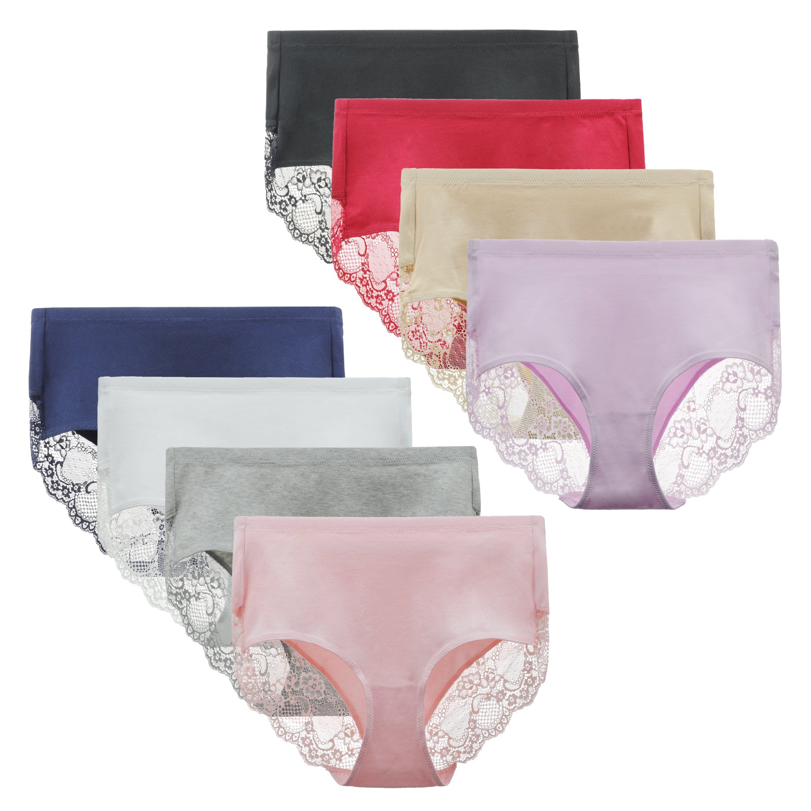 4 PACK Women's 100% Pure Silk Thin Sexy Lace Panties Briefs Underwear  Lingerie Intimates M L