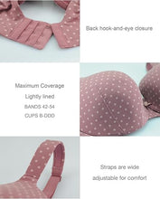 LIQQY Women's Plus Size Underwire Bra Cushioned Straps Full Coverage Back T-Shirt Bra (42B-54DDD)