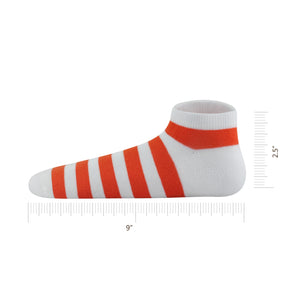 Unisex Striped Ankle Socks 10/Pairs