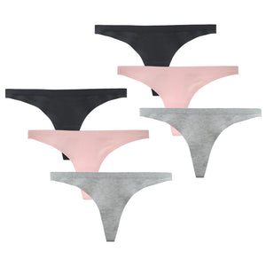 LIQQY Women's 4 Pack Mid Rise Cotton Lace Back Full Coverage Brief Panty  Underwear
