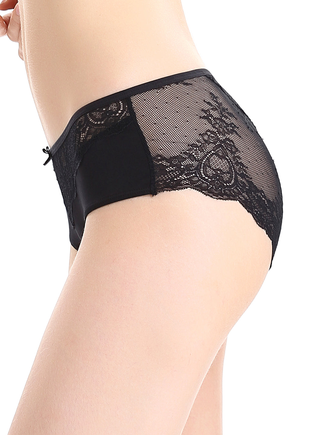 Invisible Lace midi briefs - Made of smooth flat lace without structure -  Miss Mary