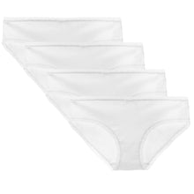 LIQQY Women's 4 Pack Breathable Combed Cotton Back Coverage Hipsters Underwear
